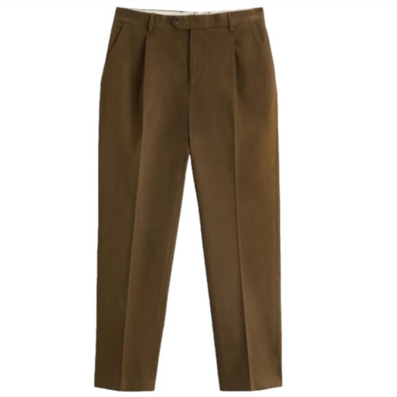 Zara Pleated Trousers Straight Leg